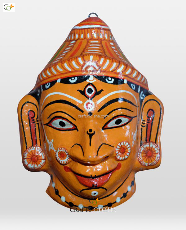 Maa Durga – Paper Mache Face Mask Wall Hanging | Crafts Odisha