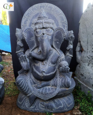 Sanding Vastu 4.5 ft Ganesha Statue with Toran Frame for Home and