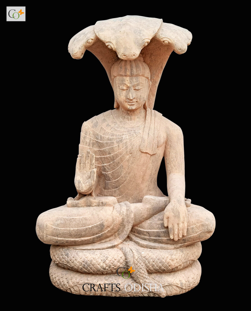 Buddha Garden Statues for Outdoors 63cm - Seated Buddha